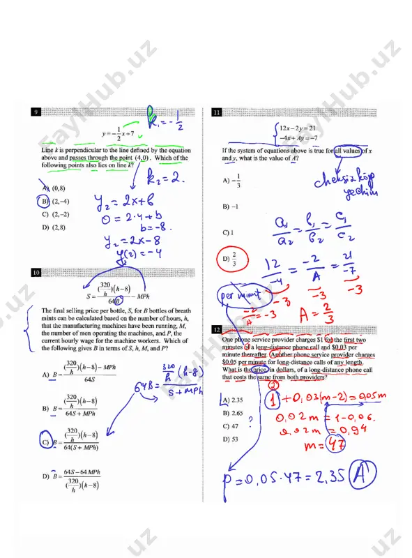 sat - mock test # 10-yechimi - Page 3