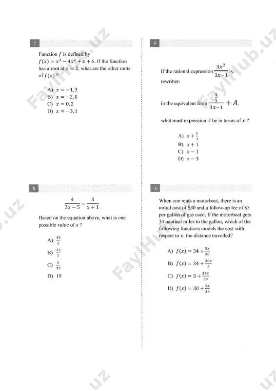 sat - practice test # 20 - Page 3