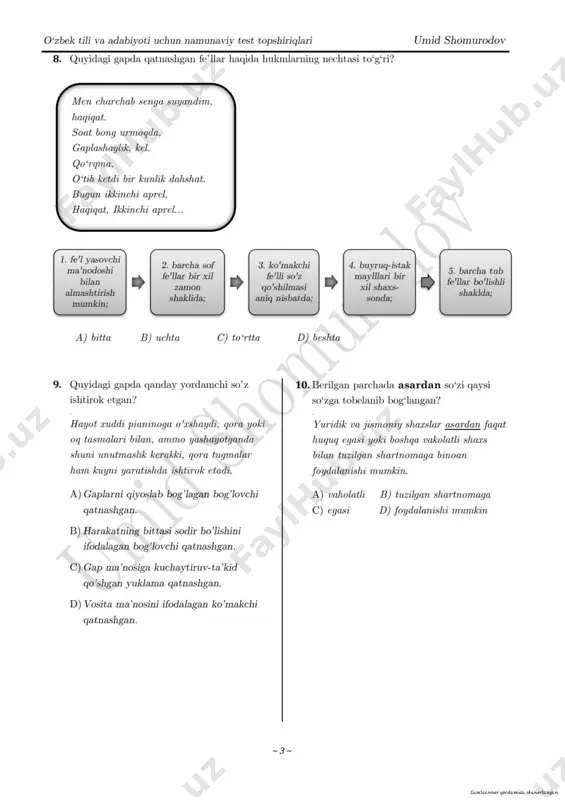 tushgan testlar aprel-may umid shomurodov - Page 3