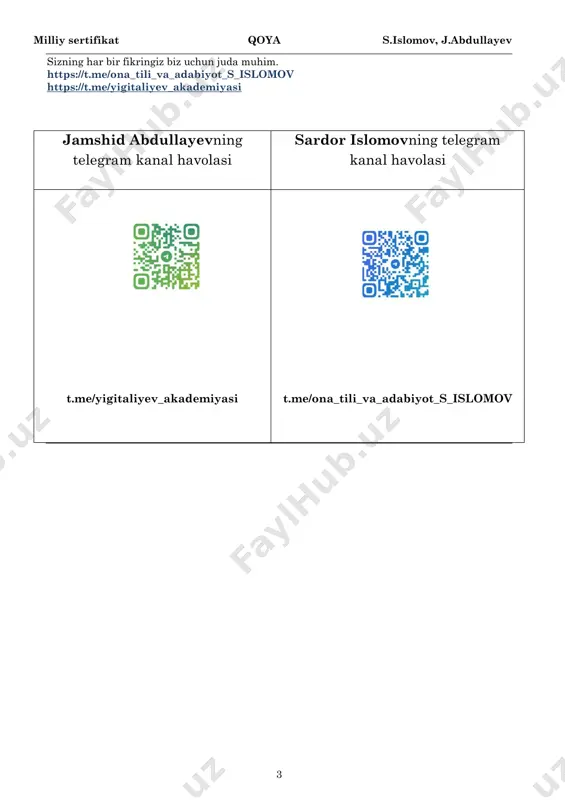 ch-popuk, ro’yihush c) mujjasam, purviqor, oz muncha d) achchiq-araz, mutavalli, vaqti-vaqtida 2. quyida berilgan gapda imloviy xatoliklarning qaysi turlari kuzatilgan? 1. unli va undoshlar imlosiga oid 2. qo’shib yoki ajratib yozish imlosiga oid 3. asos va qo’shimchalar imlosiga oid 4. chiziqcha bilan yozish imlosiga oid a) 1, 3 b) 2, 4 c) 1, 2, 4 d) 1, 2, 3 3. qaysi javobda so’zning leksik tahlili xato ko’rsatilgan? a) b) c) d) 4. bir-biri bilan o’zaro ma’nodoshlik qila oladigan so’zlar berilgan javobni aniqlang. a) b) c) d) andak oniypicha daydi sanqilikdarbadar namuna qolipmisol tetik jadalbardam bugungi multilovalashgan zamonda kiberxavfsizlik masalalari asosiy planga chiqmoqda. bu vaqtda hech qanday kina-kuduratsiz har kim o’z multimedia vositalarini axborot hujumlaridan jumlayi jahon miqyosida xavfsizligini ta’minlashi zarur. hozirgi nano texnologiya yildan-yilga o’z nutqayi nazarini barchaga singdirib kelmoqda. agar rang-barang muammolarga hammaslak bo’lmasak, bu loqaydlik dam-badam jiddiylashadi. sinonimi: anoyi antonimi: ziyrak merov sinonimi: kechmish antonimi: istiqbol moziy sinonimi: …