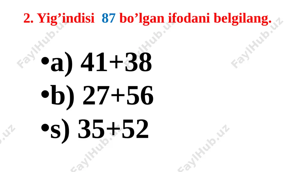 matematika 2 -sinf 2-chorak test.docx - Page 3
