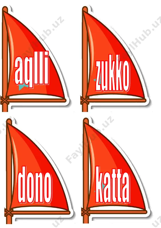 yelkanlar ko'tarilsin metodi so'z turkumi - Page 3