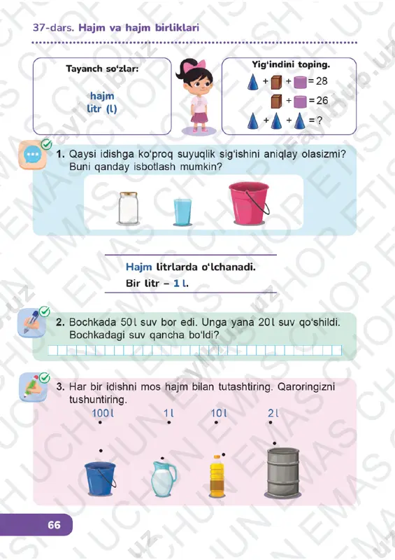 matematika 1-sinf (2) 36-40-darslar - Page 3
