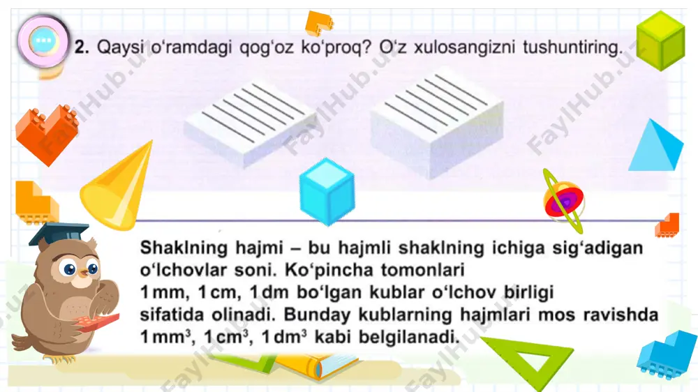 matematika-3 hajm birliklari 34-36 sahifa - Page 3