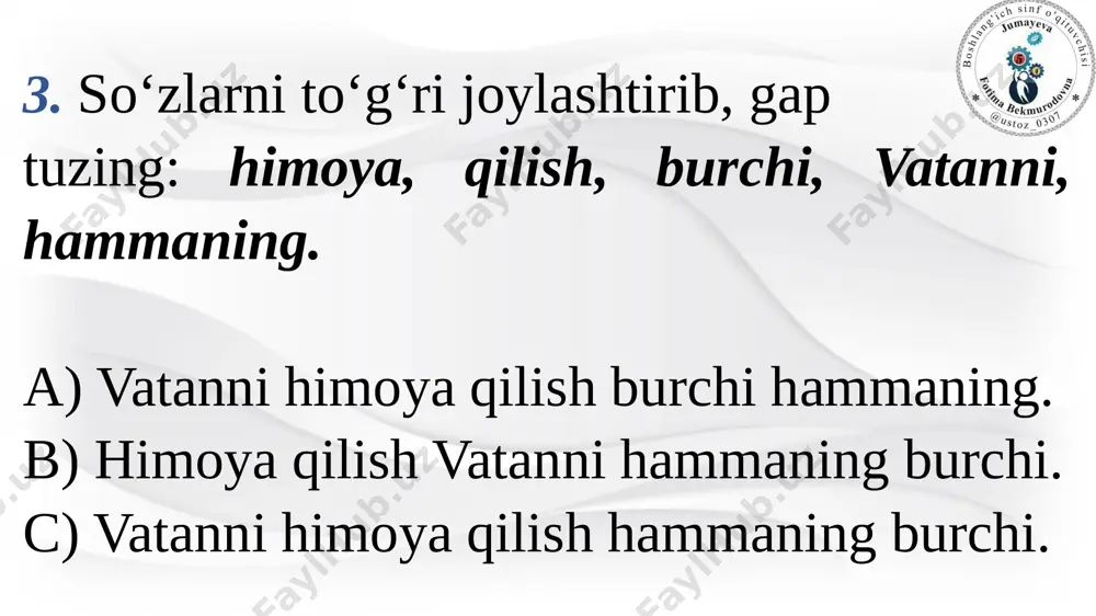 1-naz ishi 1-sinf f.jumayeva - Page 3