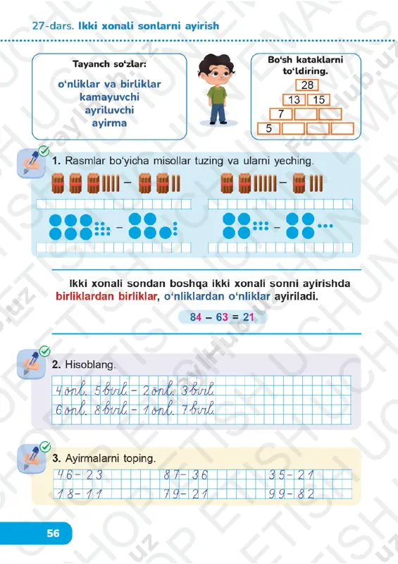matematika 1-sinf 26-30-darslar - Page 3