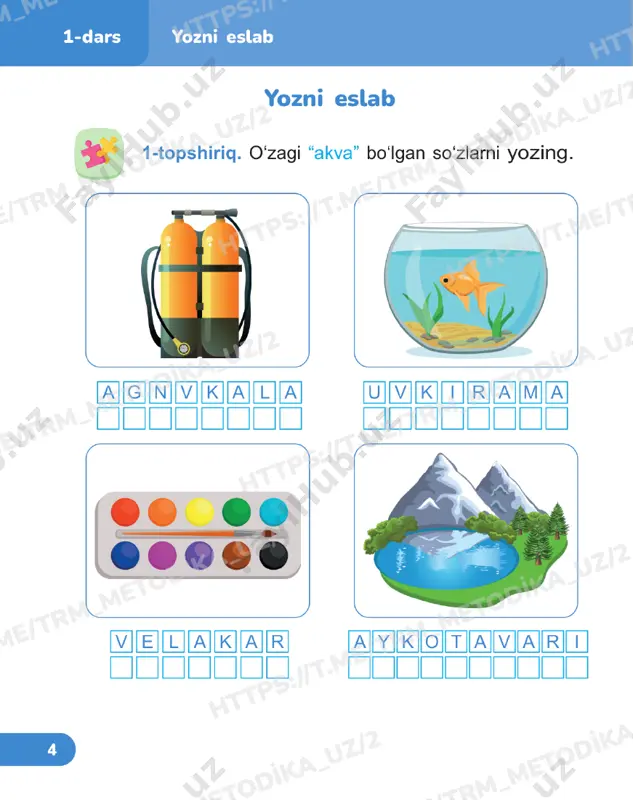 tabiiy fanlar daftari 3-sinf 1-qism 1-10-darslar - Page 3
