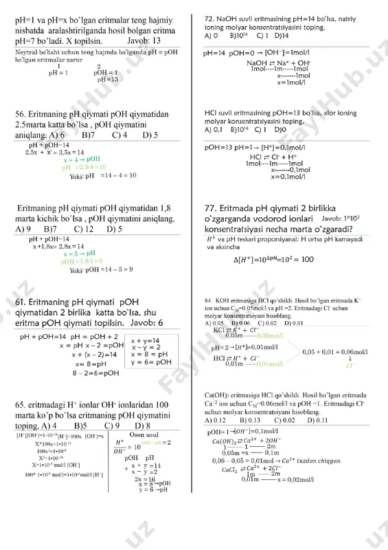 4. ph yechimlari slaydlar - Page 3