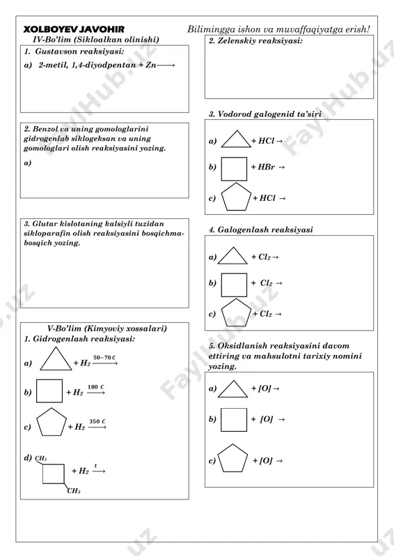 organik reaksiyalardan nazorat - Page 3