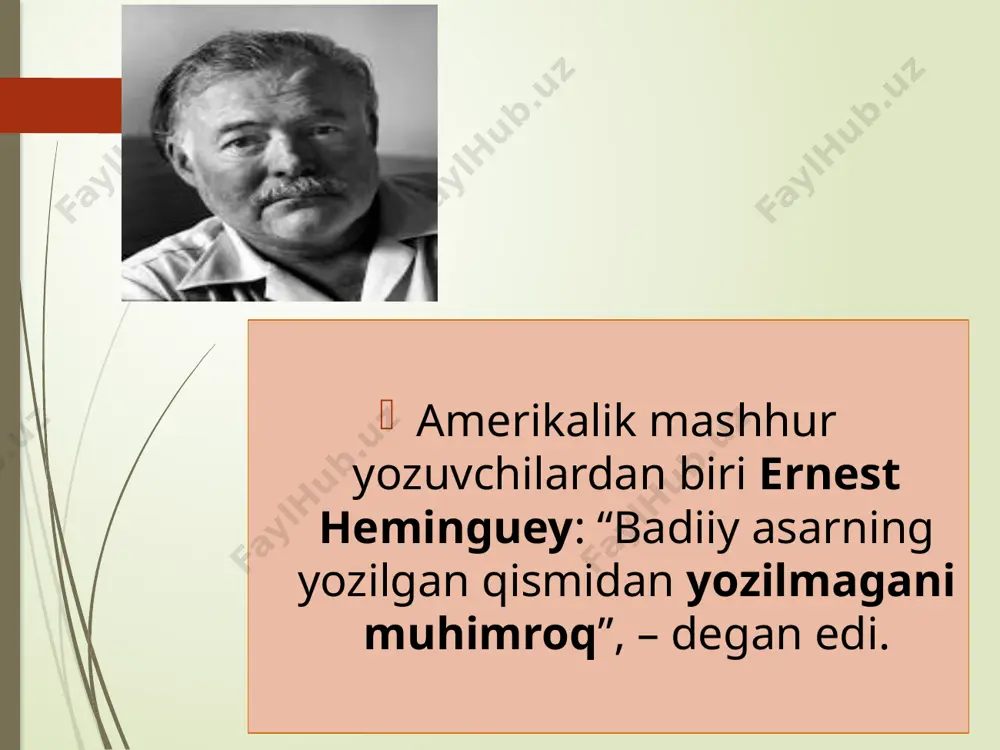 m mahali qo‘lidagi hassasini ariq labiga suqib, o‘zi tahorat olgani o‘tiribdi. tahoratni olib, hassaga qo‘l uzatmoqchi ekan, shu payt mo‘jiza yuz berganini ko‘rib, hayratdan yoqa ushlab qolibdi: ariq labiga suqilgan hassa nish otib ko‘karayotgan emish... shu zahotiyoq bobom:“ey jonivor, sening taningda namlik bor ekan-u, men shuncha vaqt gunohga botib seni sudrab yuribman... mayli, unib-o‘sgin”, – deya hassasini shu yerda qoldiribdi. shu-shu to dunyodan ko‘z yumgunicha hassaga ehtiyoj sezmabdi. o‘lim to‘shagida yotganda esa o‘g‘illariga: “mening hassamdan ko‘kargan ana u daraxt ko‘p xosiyatli. uni sizlarga qoldiraman, ko‘z qorachiqlaringday asranglar... quloqlaringda bo‘lsin: kimki bu daraxtni xor qilsa, o‘zi ham dunyodan xor-zor bo‘lib o‘tadi”, – deb vasiyat qilib, oq fotiha bergan ekan. muhojir va ota o‘rtasidagi ziddiyatga e’tibor bering. bu ziddiyat asar g‘oyasini ochishda qanday ahamiyatga ega? muhojir bir kuni hovlimizga qaychi ko‘tarib kirib keldi-da, otamdan: “ana shu daraxtingizdan payvandlik bersangiz?” deb so‘radi. – payvand solganingiz bilan, baribir, uni ko‘kartirolmaysiz, – dedi otam uncha …