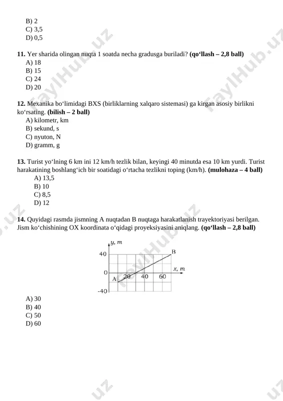 7-sinf fizika1-chsb 1-variant@summativ_formativ_baholash - Page 3