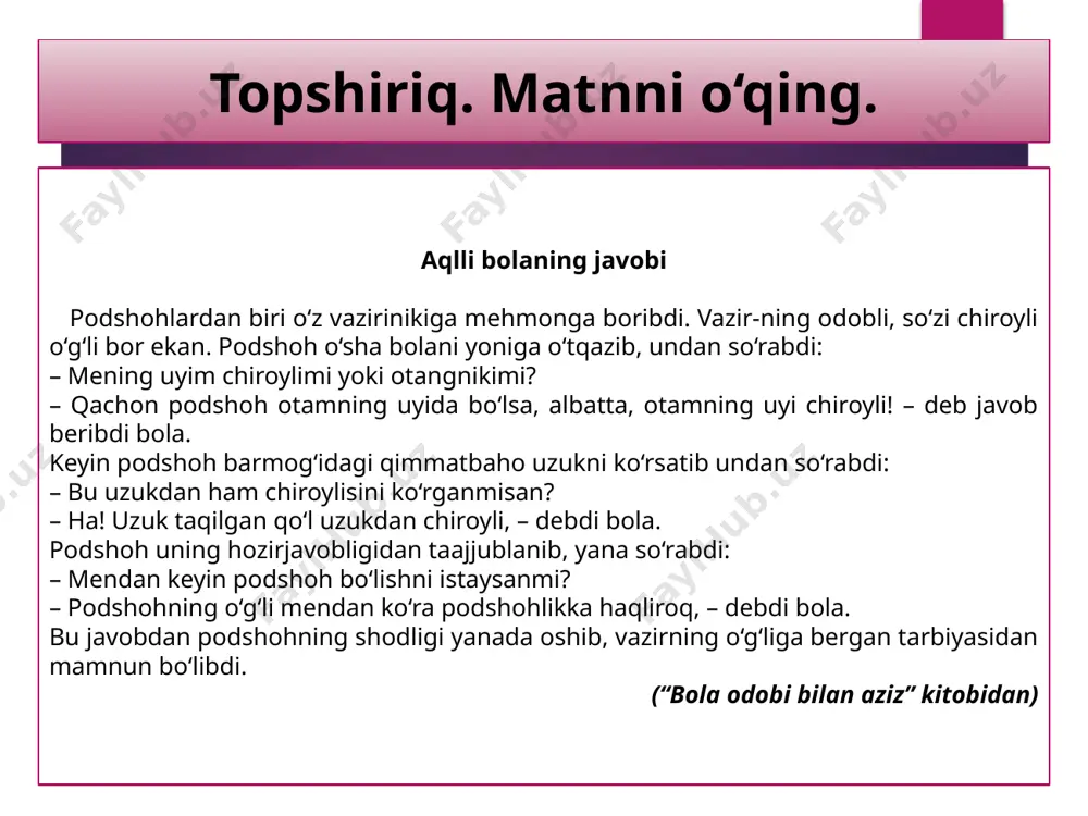5-sinf. so‘roq belgisining ishlatilishi - Page 3