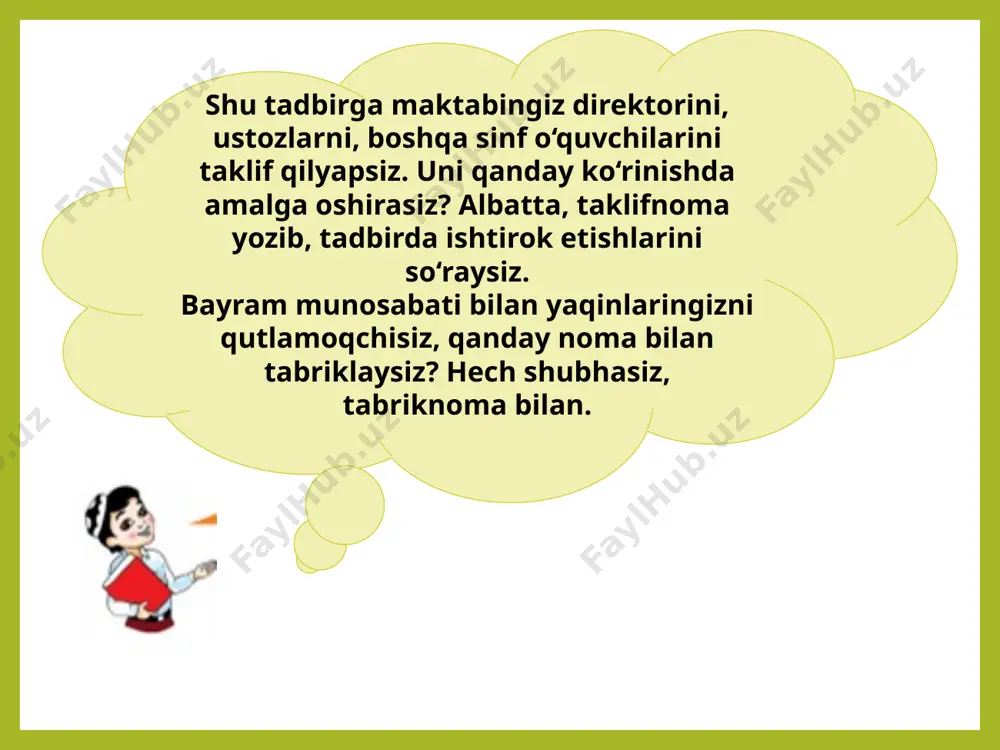 5-sinf. ish qog‘ozlari. e’lon, xat - Page 3