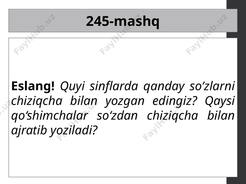 5-sinf. chiziqcha bilan yozish - Page 3