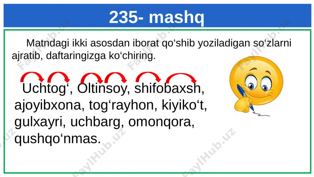 qo`shib yozish. ajratib yozish - Page 3
