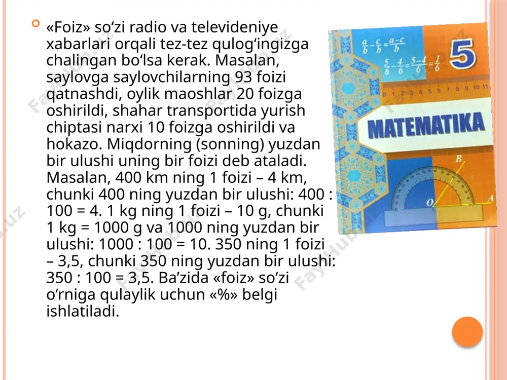 foiz tushunchasi - Page 3