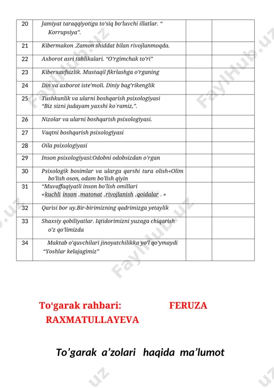 har bir odam to'q va badavlat hayot kechirish, el-yurt uchun munosib farzand tarbiyalash, ularga bilim berish, uyli-joyli qilish, ularning baxt-u kamolini ko'rish orzusi bilan yashaydi. hozirgi vaqtda mamlakatimizda amalga oshirilayotgan keng ko'lamli islohotlarning pirovard maqsadi - odamlarimizning ana shunday orzu-umidlarini ro'yobga chiqarish, xalqimizga har tomonlama munosib turmush sharoiti yaratib berishdan iborat ekani haqida takroran gapirishning hojati yo'q, deb o'ylayman. bu maqsadga erishish uchun yurtimizda barcha asoslar — tabiiy boyliklar, unumdor yer, katta iqtisodiy va ilmiy-texnikaviy, insoniy va ma'naviy salohiyat mavjud. eng muhimi, bu diyorda ana shu farovon hayotni o'z kuchi, o'z aql-zakovati bilan barpo etishga qodir bo'lgan mehnatsevar va iste'dodli xalq yashaydi. endilikda oldimizda turgan eng muhim vazifa — ana shu yuksak tushunchalar bilan birga milliy g'oyamizning uzviy tarkibiy qismlarini tashkil qiladigan komil inson, ijtimoiy hamkorlik, millatlararo totuvlik, dinlararo bag'rikenglik kabi tamoyillarning ma'no-mohiyatini bugungi kunda mamlakatimizda olib borilayotgan ma'naviy-ma'rifiy, ta'lim-tarbiya ishlarining markaziga qo'yish, ularni yangi bosqichga ko'tarish, yosh avlodimizni har …