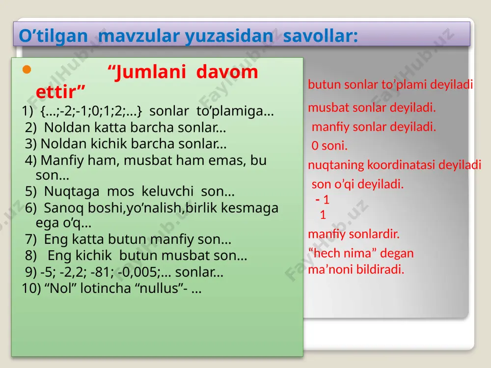 6-sinf matematika 70-71.qarama-qarshi sonlar 4+ - Page 3
