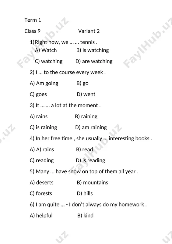 9- sinf surayyo ingliz t - Page 3