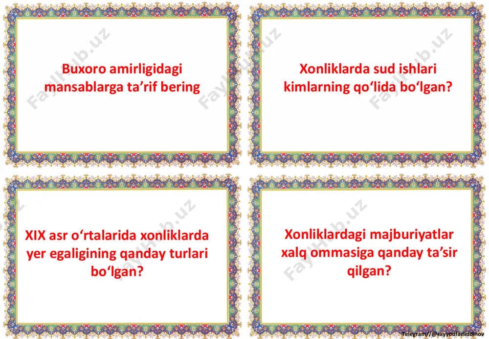 9_sinf_o'zbekiston_tarixi_fanidan_tarqatmalar_yillik_2023_2024_o'quv - Page 3