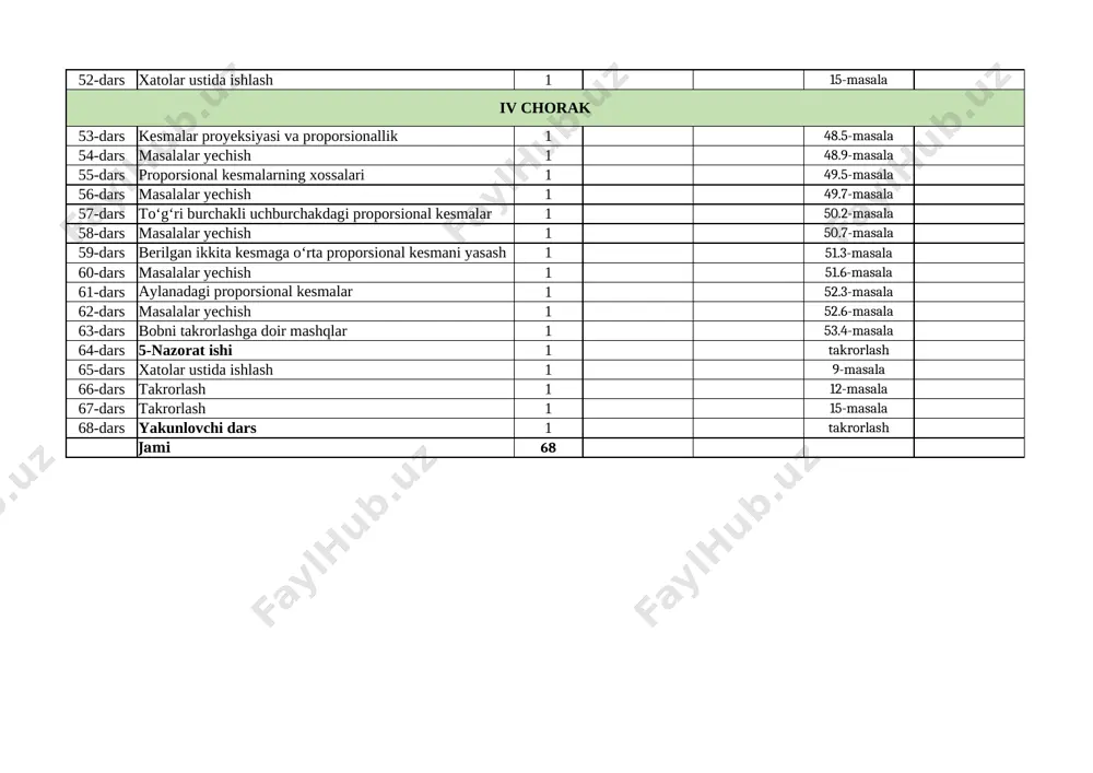 2023-2024. 9-sinf geometriya.ish_ reja - Page 3