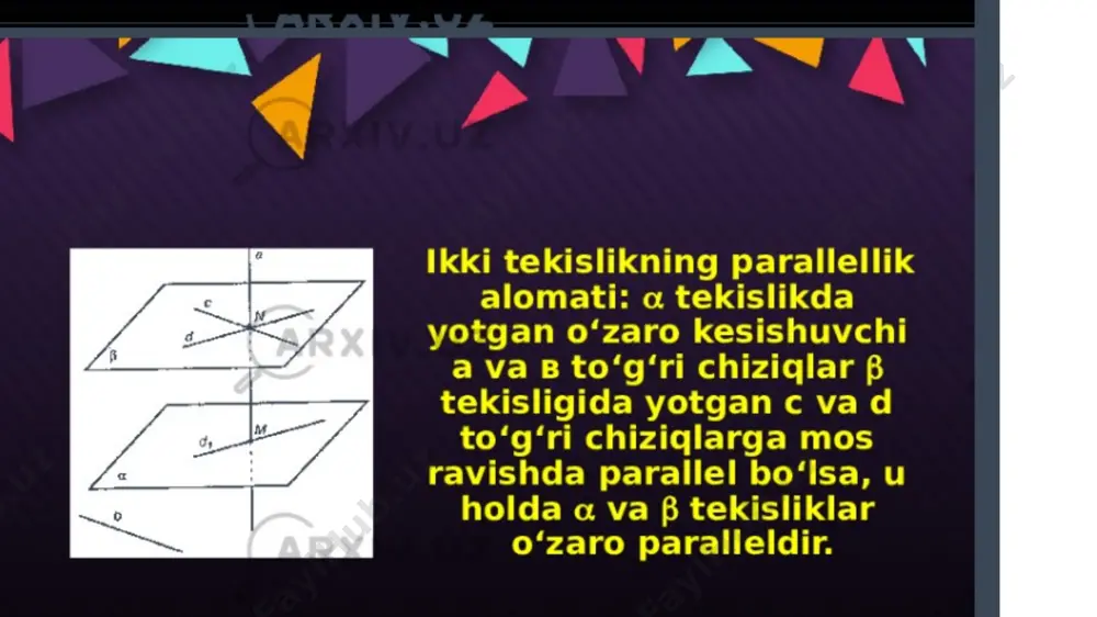 tekislikda parallelik va perpendikulyar - Page 3