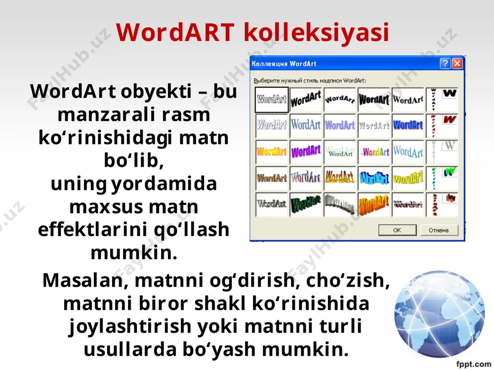 6-sinf informatika 27.wordart obyekti+ - Page 3