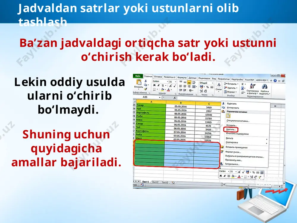 6-sinf informatika 24.wordda jadvallar ustida amallar+ - Page 3