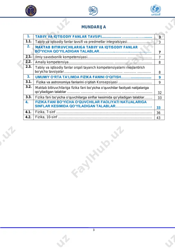 ntegratsiya o‘quvchilarda zamonaviy ilmiy-texnik taraqqiyotning imkoniyat va muammolari, ekologik muammolarning mohiyati, tabiatdan oqilona foydalanish yo‘llari, sog‘lom turmush tarziga amal qilish tamoyillari hamda moliyaviy-iqtisodiy savodxonlik asoslarini tushunish va kundalik hayotda foydalanish ko‘nikmalarini rivojlantirishga qaratilgan. shu bilan birgalikda ixtisoslashtirilgan ta’lim yo‘nalishida ham yoshlarning iste’dodi va qobiliyatini har tomonlama rivojlantirish, ularning ilm-fanni egallashga bo‘lgan intilishlarini qo‘llab-quvvatlash hamda ularni barkamol, jismonan va ruhan sog‘lom shaxs sifatida vatanga sadoqat ruhida tarbiyalash maqsadida fanlardagi mavzularni kengaytirib o‘qitish maqsadga muvofiq. steam ta’limi asosida tabiiy va iqtisodiy fanlar yo‘nalishida o‘quvchilarning egallagan bilim, ko‘nikma va malakalarini kundalik hayot bilan bog‘liqligini ko‘rsatishda dars va sinfdan tashqari mashg‘ulotlarda o‘quv tadqiqotlarini o‘tkazish, tajribalarni bajarish, loyihalashtirishga yo‘naltirilgan ijodkorligini tarbiyalash va qiziqishlarini rivojlantirishga qaratilgan. 5 o‘quvchilar mantiqiy fikrlashini va amaliy ko‘nikmalarini shakllantirishga yo‘naltirilgan xalqaro baholash dasturi (pisa, timss) talablariga mos keladigan topshiriqlar bilan ishlashga mo‘ljallangan amaliy mashg‘ulotlar, laboratoriya ishlari hamda mustaqil bajarishga va ijodiy (kreativ) fikrlashga undovchi amaliy topshiriqlar bilan ishlashni yosh avlod ongiga …