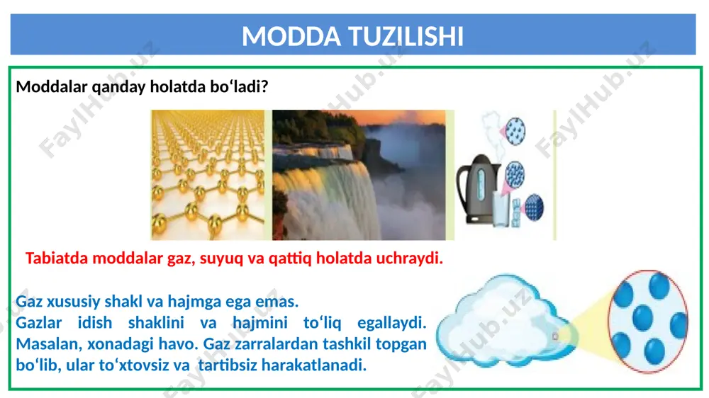 tabiiy fan. 5-mavzu. moddaning tuzilishi - Page 3