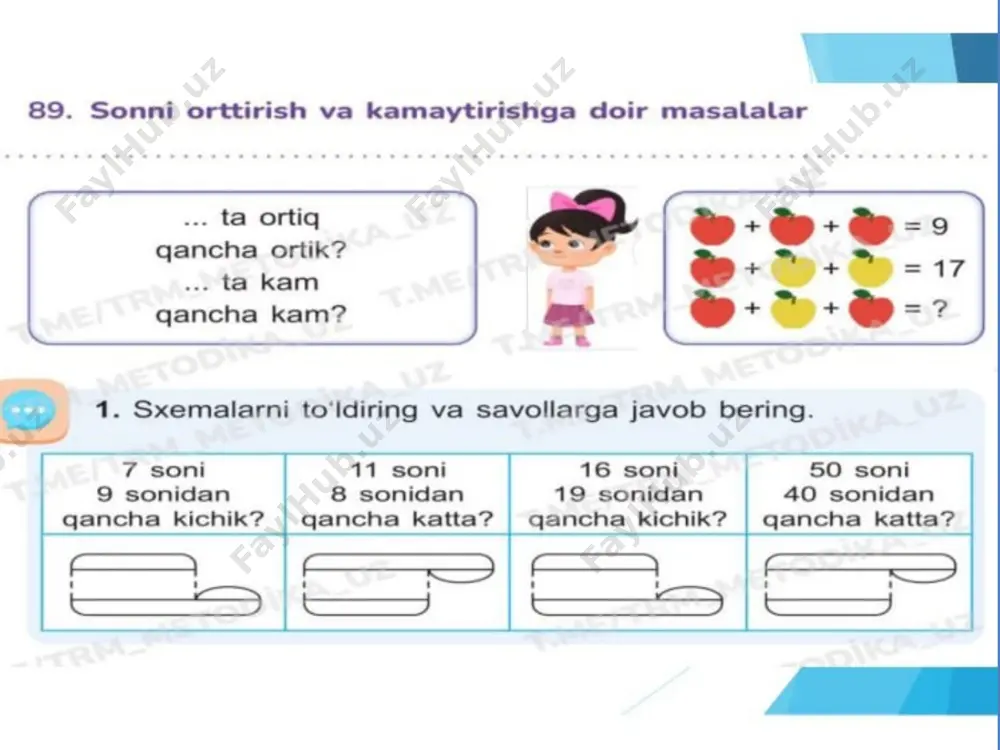 1-sinf matematika 89-dars - Page 3