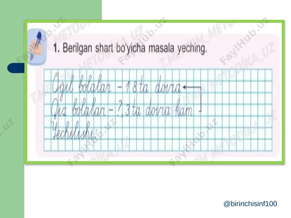 1-sinf matematika 88-dars@birinchisinf100 - Page 3