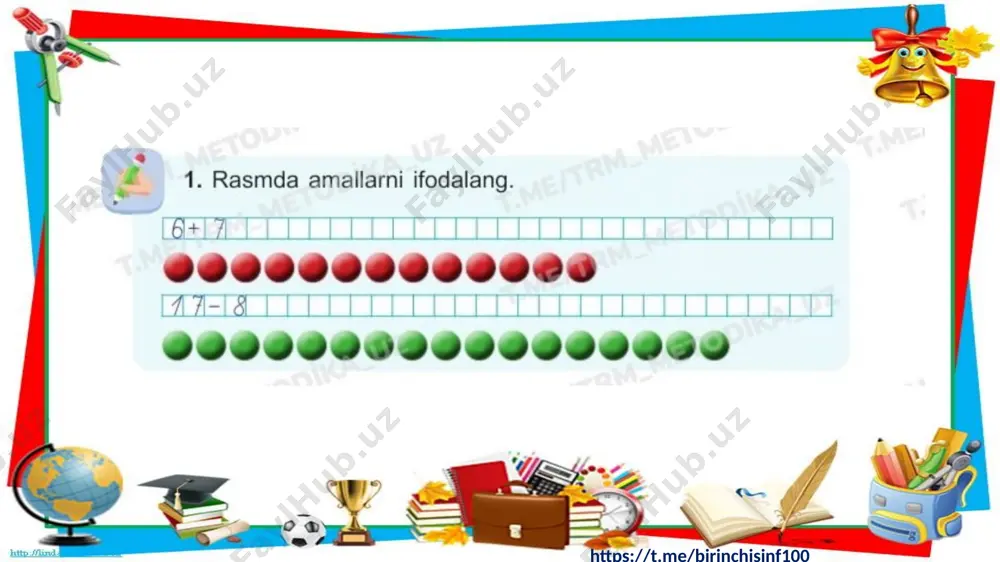 1-sinf matematika 85-dars @birinchisinf100 - Page 3