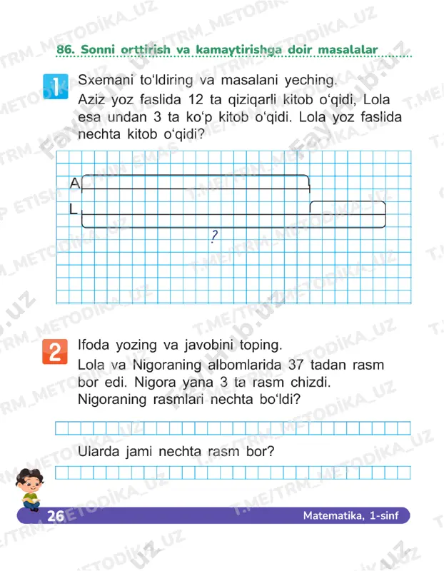 matematika 1 sinf daftar 85-89 - Page 3
