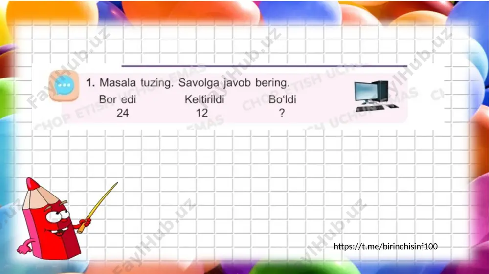 1-sinf matematika 75-dars - Page 3