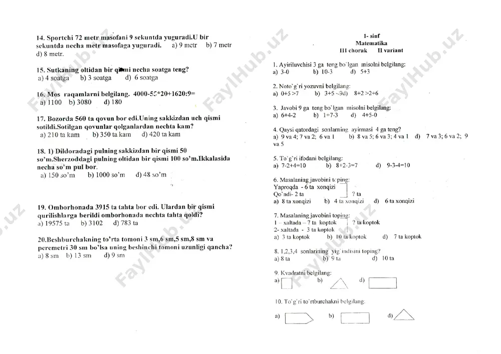 matematika test - Page 3