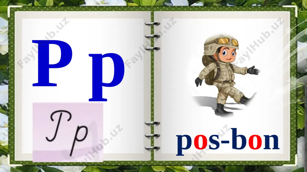 1-sinf alifbe p tovushi va pp harflarini mustahkamlash - Page 3