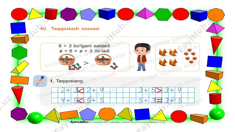 40-dars matematika.pptxshahnoza.pptx taqqoslash - Page 3