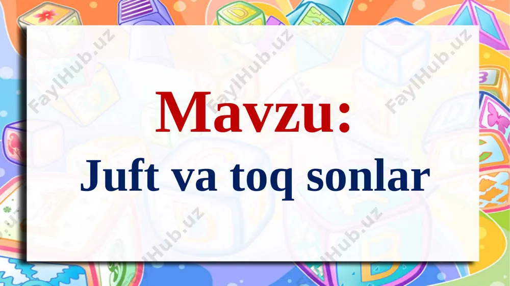 matem juft va toq sonlar - Page 3