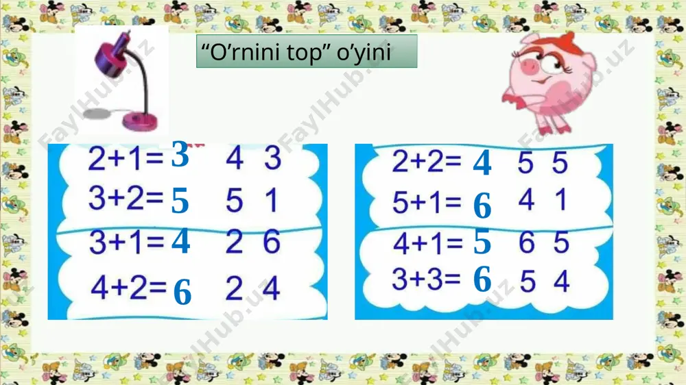 1-sinf matematika 21-dars.6 soni va raqami - Page 3