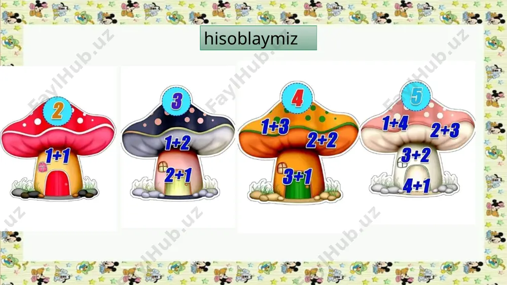 1-sinf matematika 19-dars.1 dan 5 gacha bo'lgan sonlar - Page 3