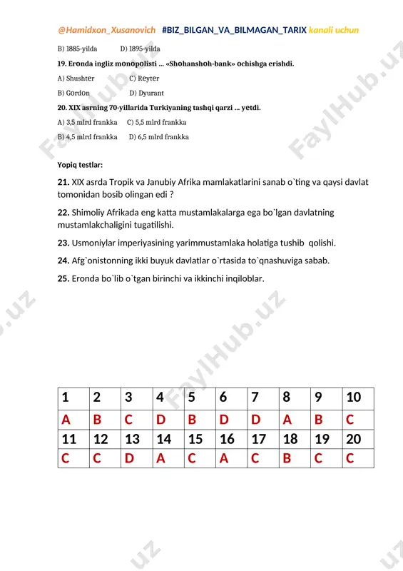 9-jahon tarixi.nazorat ishi-5 - Page 3