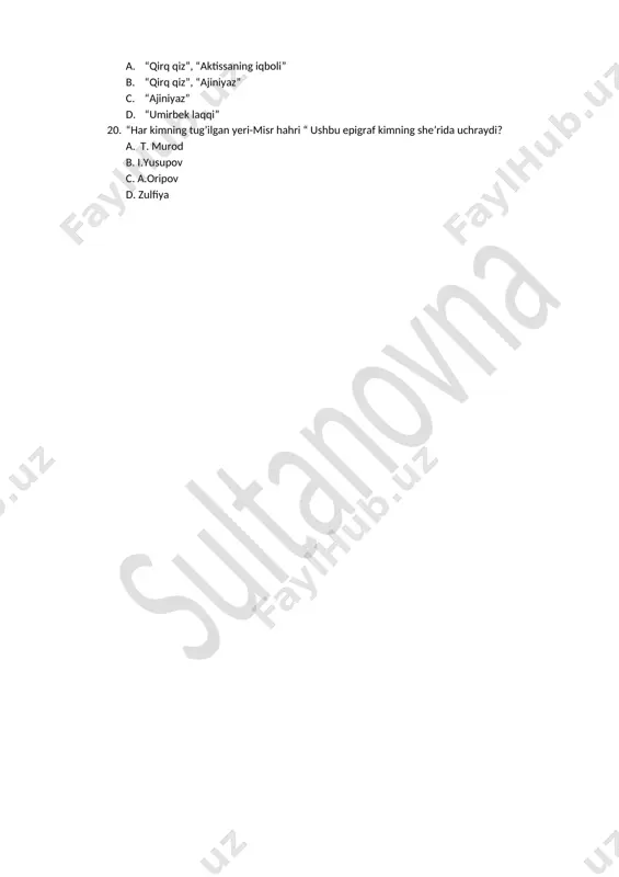 6 adabiyot 4-chorak test.kumush yangi - Page 3
