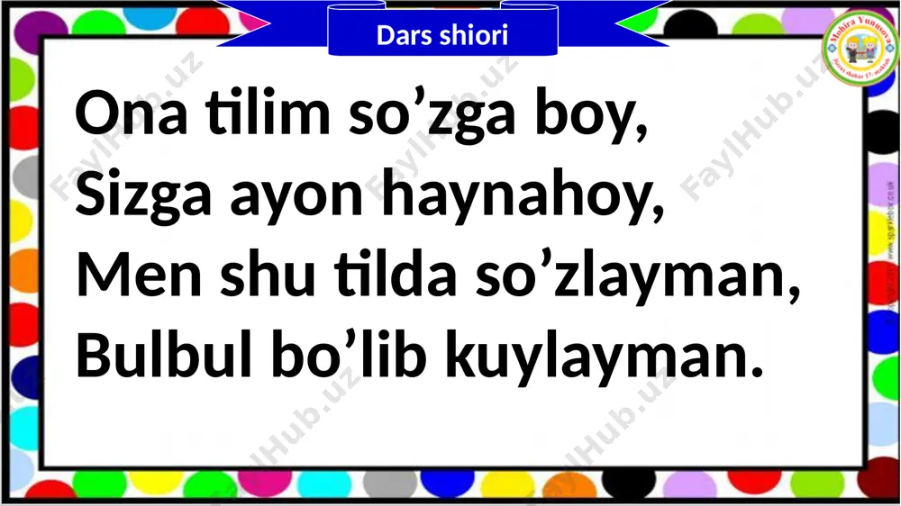 2- sinf ona tili unli tovushlar va harflar 7- dars - Page 3