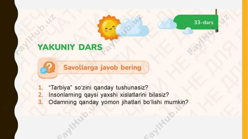1-sinf tarbiya 33dars - Page 3