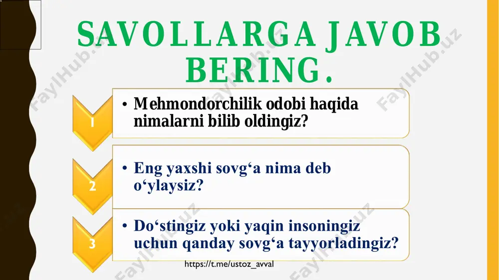 1-sinf tarbiya 30-31-dars - Page 3