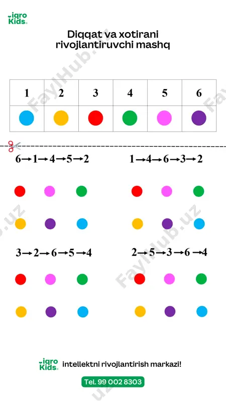 diqqat va xotirani rivojlantiruvchi mashq-iqrokids - Page 3