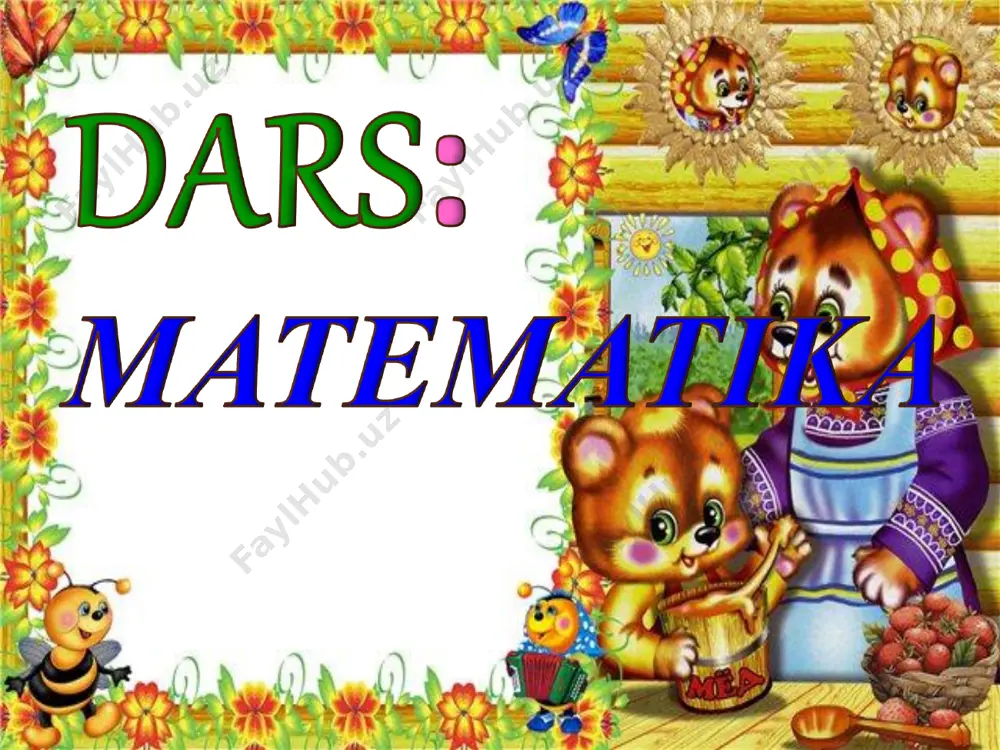 namunali ochiq dars 1 sinf matematika new - Page 3
