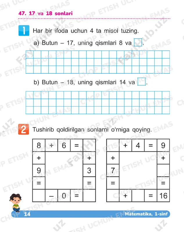 matematika 1 sinf daftar 46-50 - Page 3