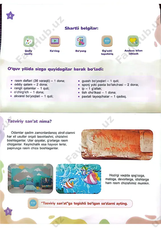 tasviriy san'at 1 sinf. 2023 - Page 3